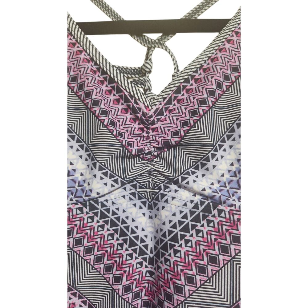 Prana Swimsuit One-Piece Women's Size Extra-Small XS Gray Pink Strappy Outdoors - Picture 12 of 12